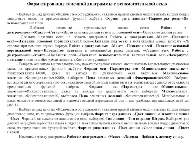 Форматирование точечной диаграммы с вспомогательной осью - Выбираем ряд данных