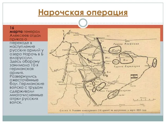 16 марта генерал Алексеев отдал приказ о переходе в наступление русских армий у