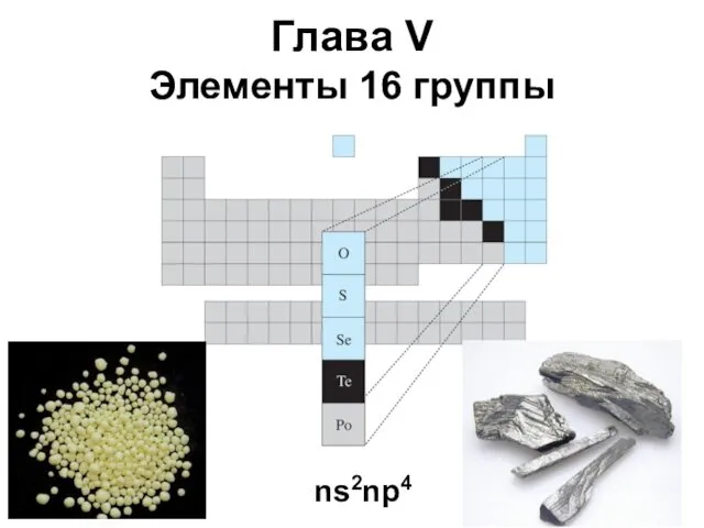 Элементы 16 группы