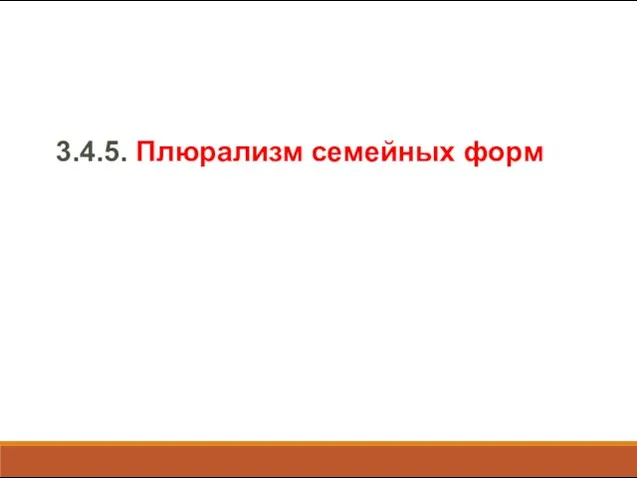 3.4.5. Плюрализм семейных форм