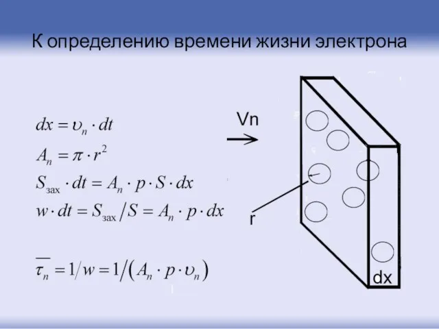 К определению времени жизни электрона