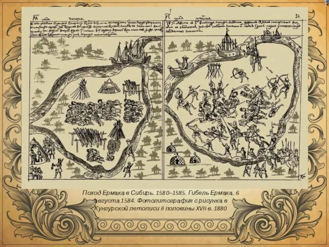 Поход Ермака в Сибирь. 1580–1585. Гибель Ермака. 6 августа 1584.