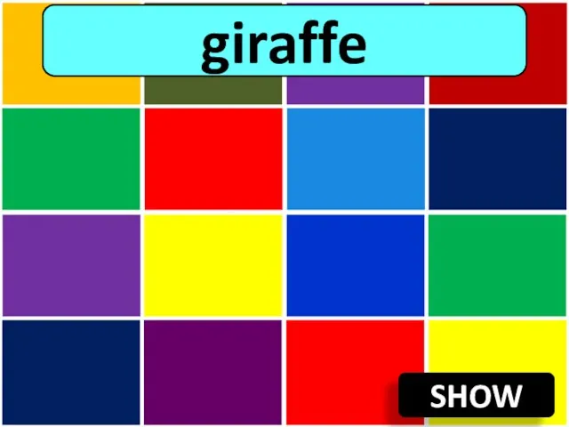 SHOW giraffe