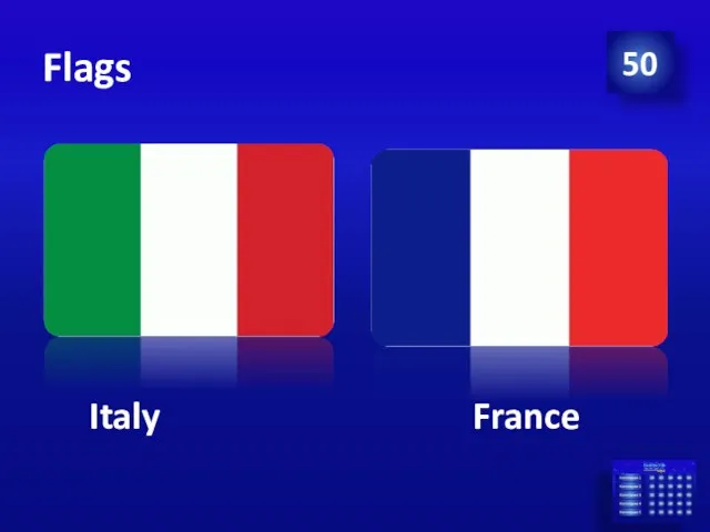 Flags 50 Italy France