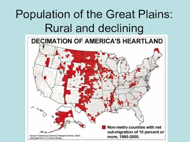 Population of the Great Plains: Rural and declining