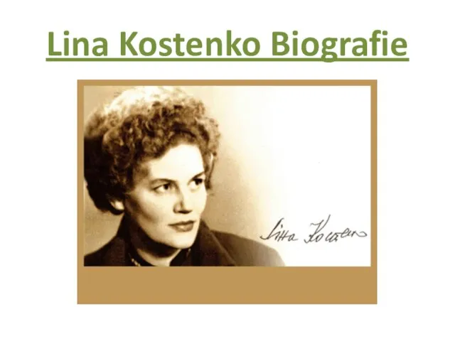 Lina Kostenko Biografie
