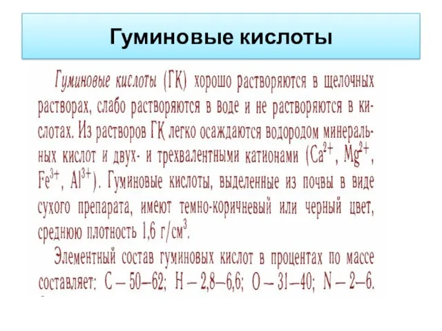 Гуминовые кислоты