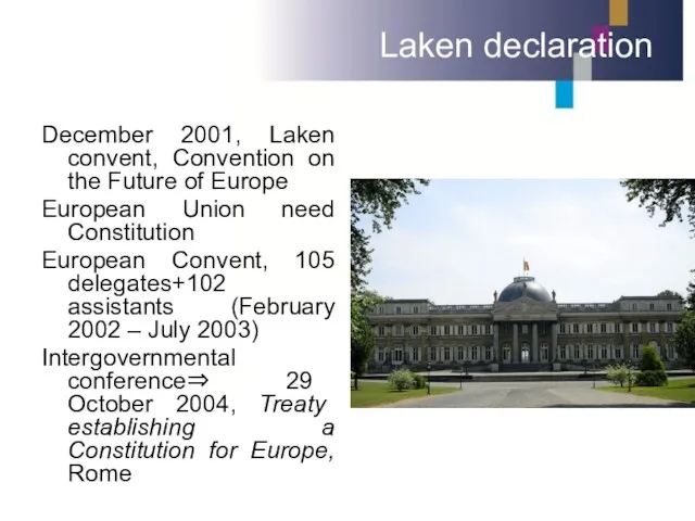 Laken declaration December 2001, Laken convent, Convention on the Future