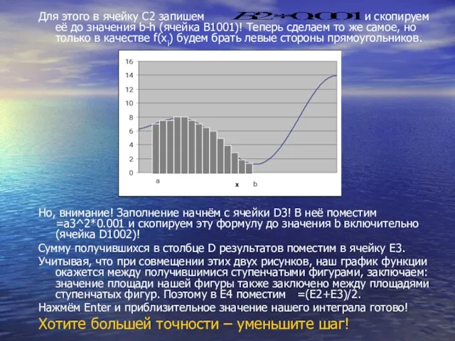 Для этого в ячейку С2 запишем и скопируем её до значения b-h (ячейка