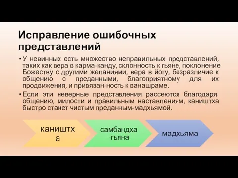 Исправление ошибочных представлений У невинных есть множество неправильных представлений, таких