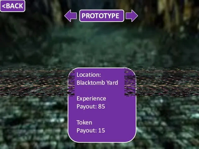 Location: Blacktomb Yard Experience Payout: 85 Token Payout: 15