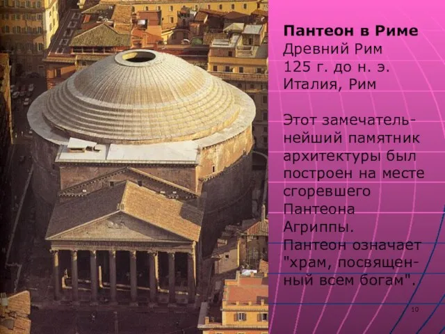 Пантеон в Риме Древний Рим 125 г. до н. э.