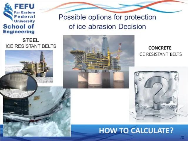 Possible options for protection of ice abrasion Decision STEEL ICE