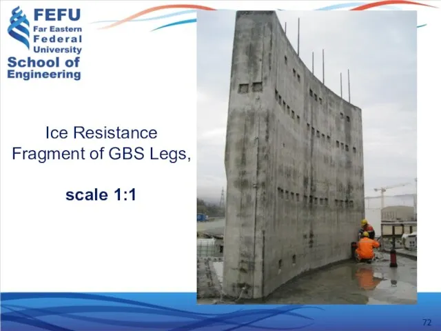 Ice Resistance Fragment of GBS Legs, scale 1:1