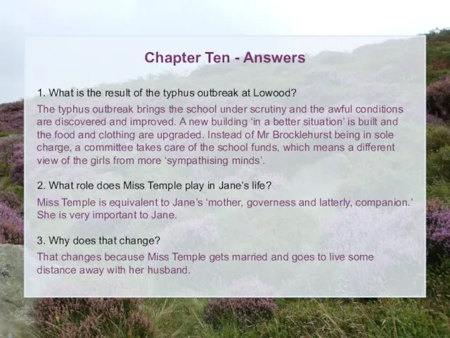 Chapter Ten - Answers 1. What is the result of