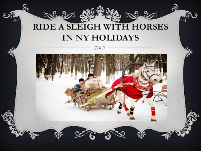 RIDE A SLEIGH WITH HORSES IN NY HOLIDAYS