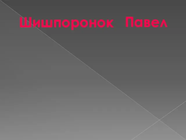 Павел Изобретательный Весёлый Оптимистичный Шишпоронок