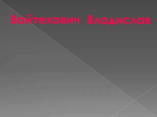 Мужественный Рассудительный Серьёзный Вайтехович Владислав