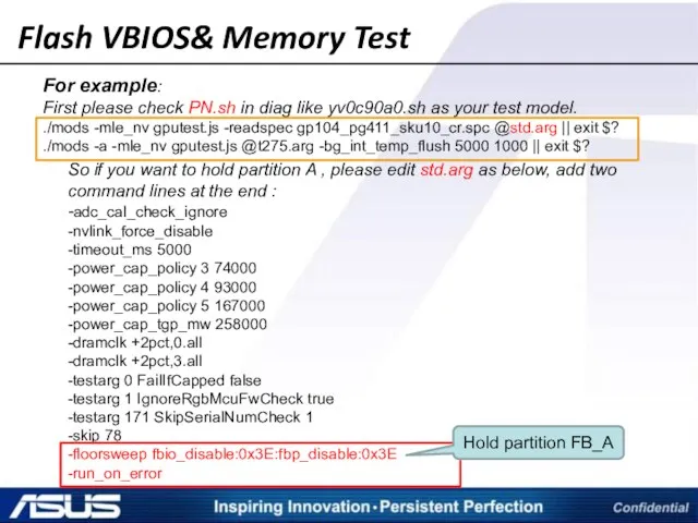 Flash VBIOS& Memory Test So if you want to hold