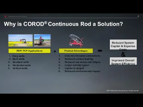 Why is COROD® Continuous Rod a Solution? RRP/ PCP Applications