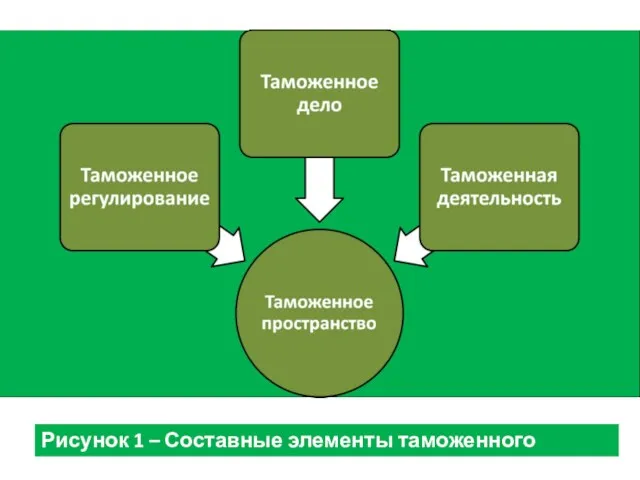 Рисунок 1 – Составные элементы таможенного пространства