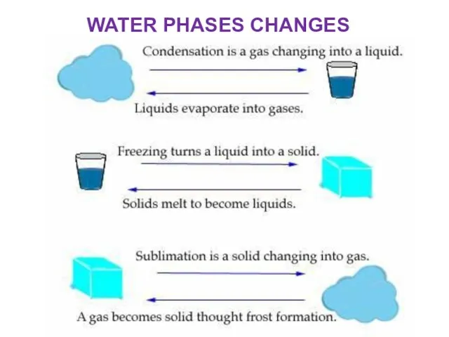 WATER PHASES CHANGES