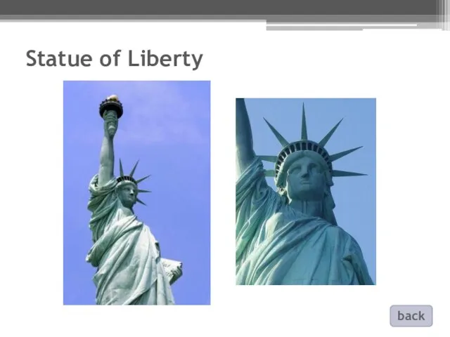 Statue of Liberty back