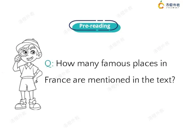Pre-reading Q: How many famous places in France are mentioned in the text?