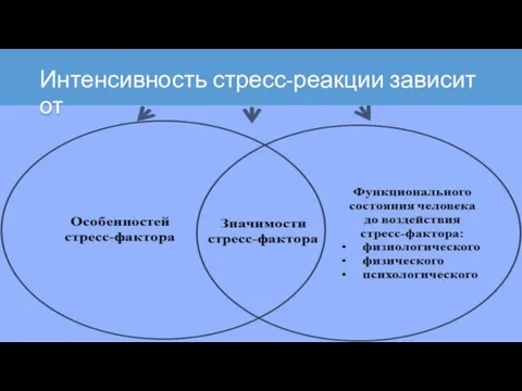 Интенсивность стресс-реакции зависит от