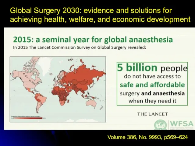 Global Surgery 2030: evidence and solutions for achieving health, welfare,