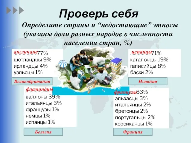 …………… 83% эльзасцы 3% итальянцы 2% бретонцы 2% португальцы 2% корсиканцы 1% …………........