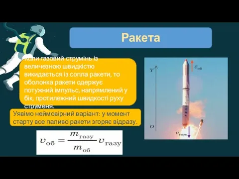 Ракета Коли газовий струмінь із величезною швидкістю викидається із сопла