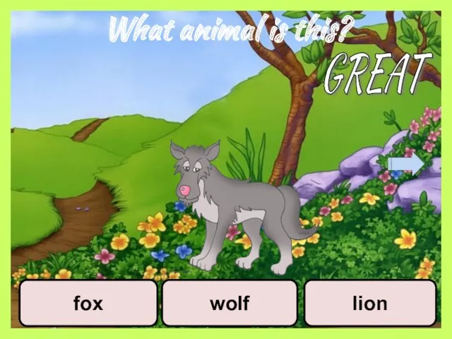 What animal is this? fox wolf lion GREAT