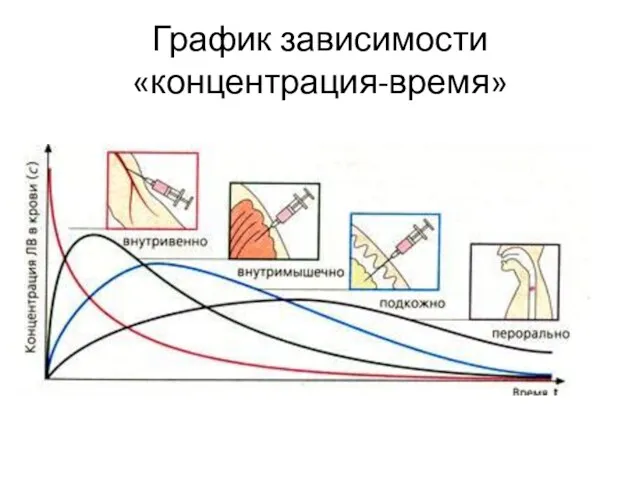 График зависимости «концентрация-время»