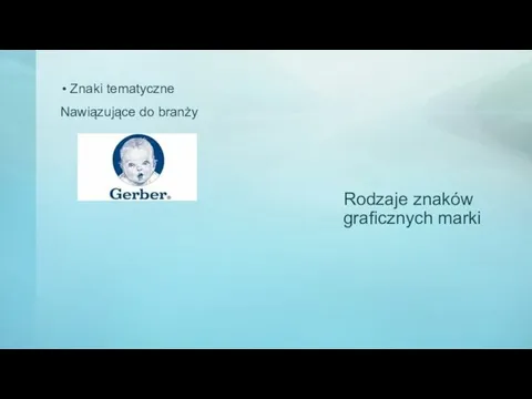 Rodzaje znaków graficznych marki Znaki tematyczne Nawiązujące do branży