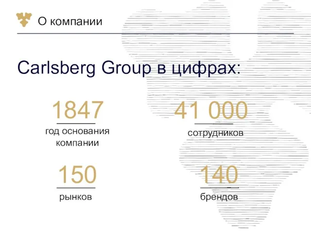 О компании Carlsberg Group в цифрах: сотрудников 41 000 брендов