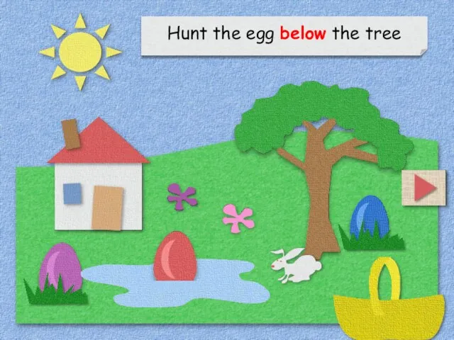 Hunt the egg below the tree