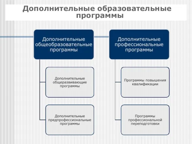 Дополнительные образовательные программы