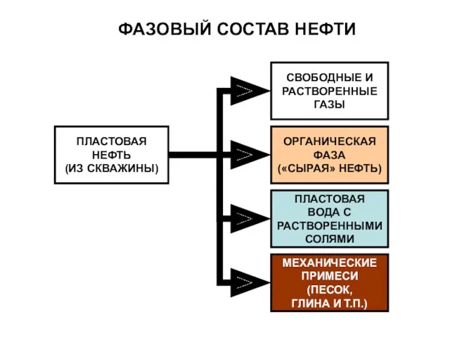 ПЛАСТОВАЯ НЕФТЬ (ИЗ СКВАЖИНЫ) СВОБОДНЫЕ И РАСТВОРЕННЫЕ ГАЗЫ ОРГАНИЧЕСКАЯ ФАЗА