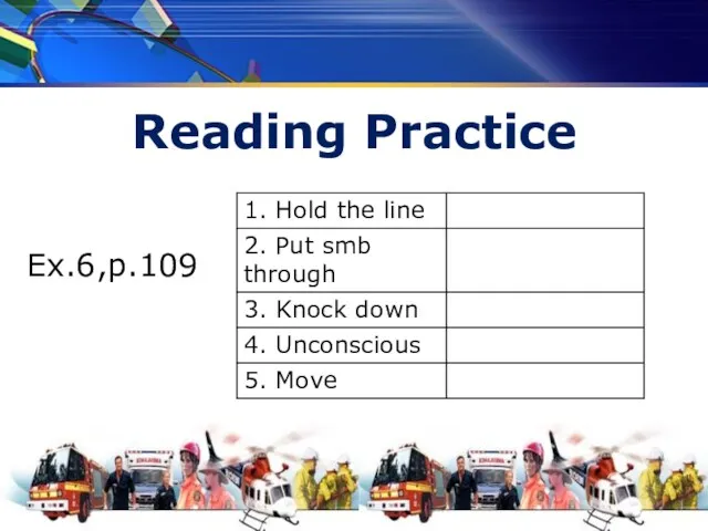 Reading Practice Ex.6,p.109