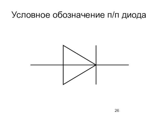 Условное обозначение п/п диода