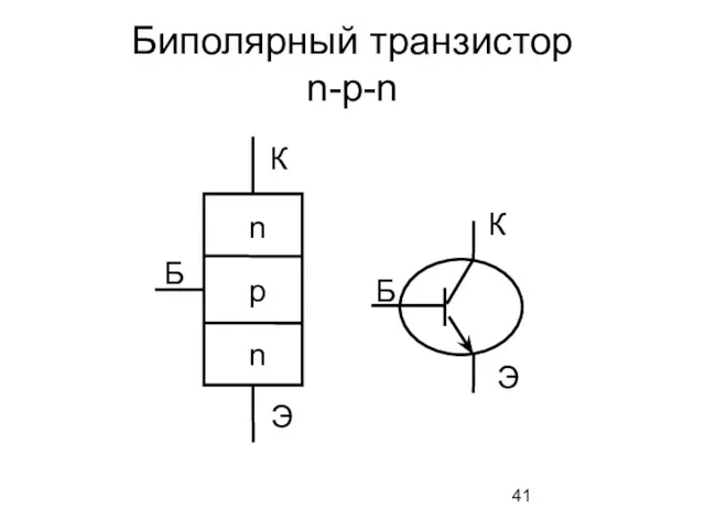 Биполярный транзистор n-p-n