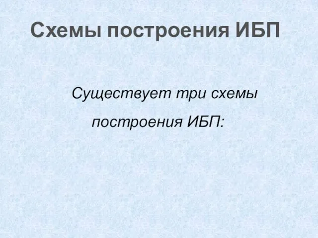 Схемы построения ИБП Существует три схемы построения ИБП: