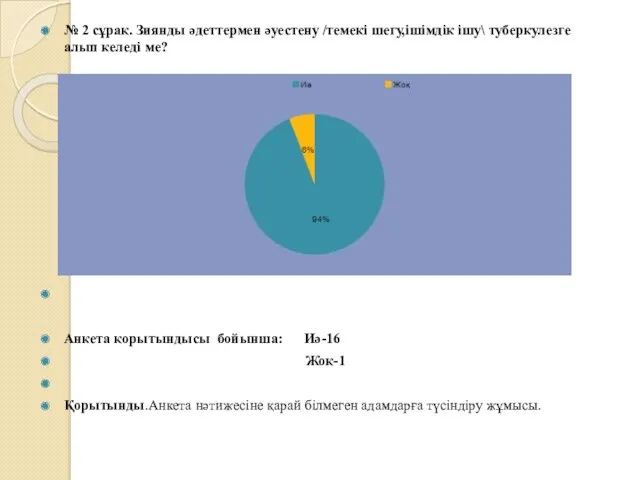 № 2 сұрақ. Зиянды әдеттермен әуестену /темекі шегу,ішімдік ішу\ туберкулезге