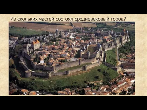 Из скольких частей состоял средневековый город?