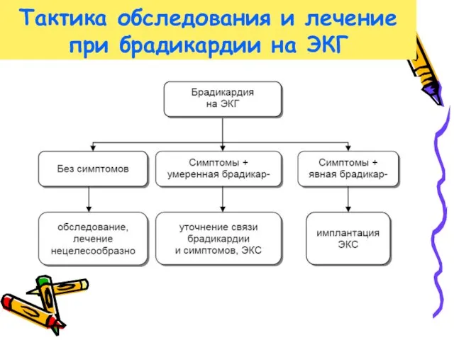 Тактика обследования и лечение при брадикардии на ЭКГ