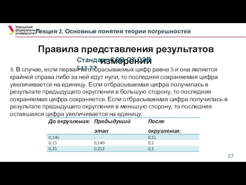 Лекция 2. Основные понятия теории погрешностей 3. В случае, если