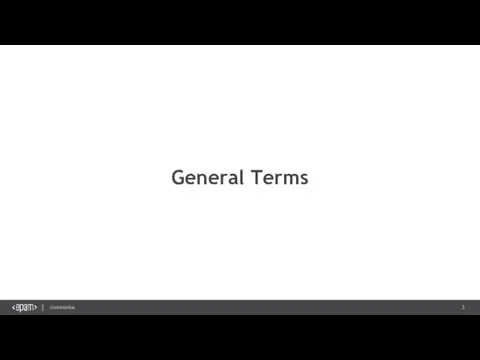 General Terms