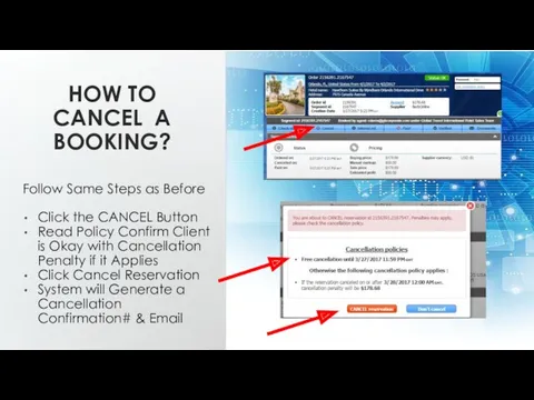 HOW TO CANCEL A BOOKING? Follow Same Steps as Before