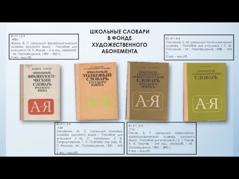 81.411.2-4 Л24 Лапатухин, М. С. Школьный толковый словарь русского языка